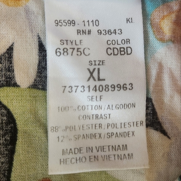 Disney Chip And Dale Floral Scrub Top XL (5308) - Picture 5 of 6